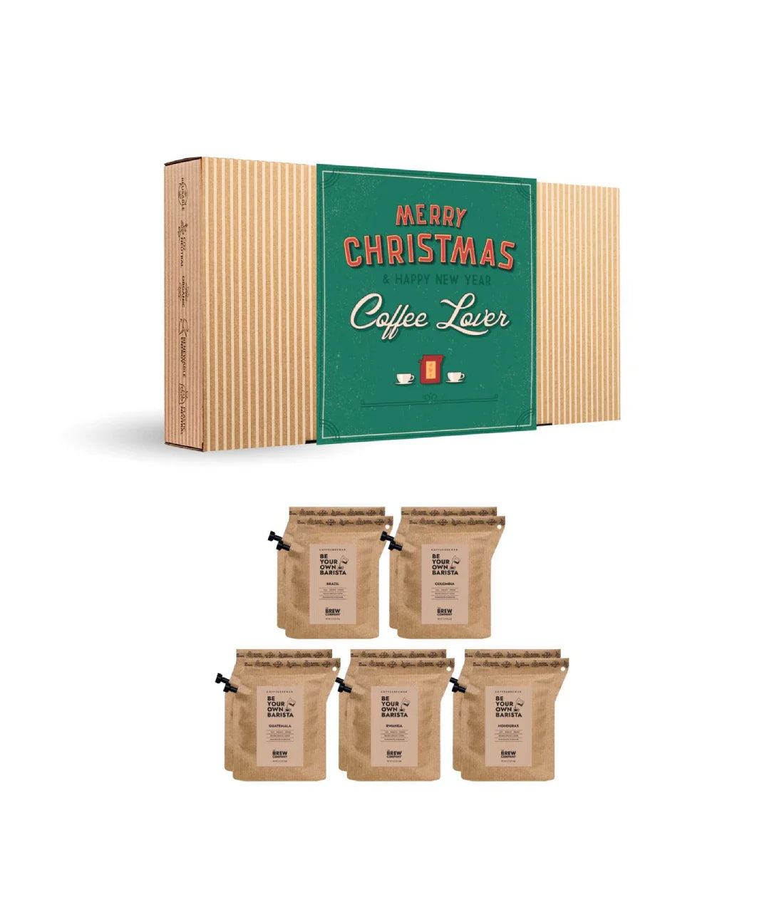 Kalėdinis Kavos dovanų rinkinys Coffeebrewer Merry Christmas Retro