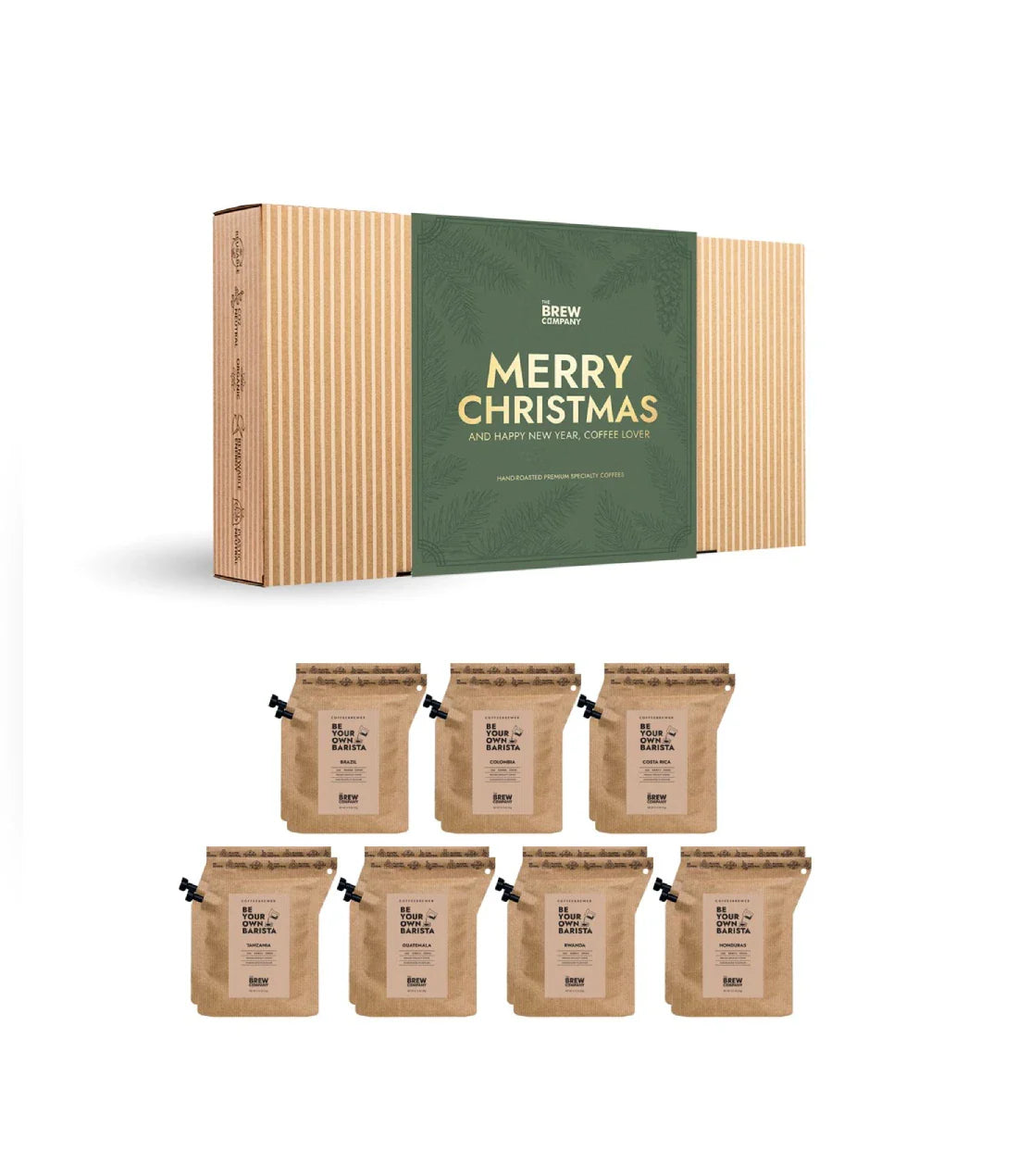 Premium Specialty Kalėdinis Kavos dovanų rinkinys Coffeebrewer Merry Christmas