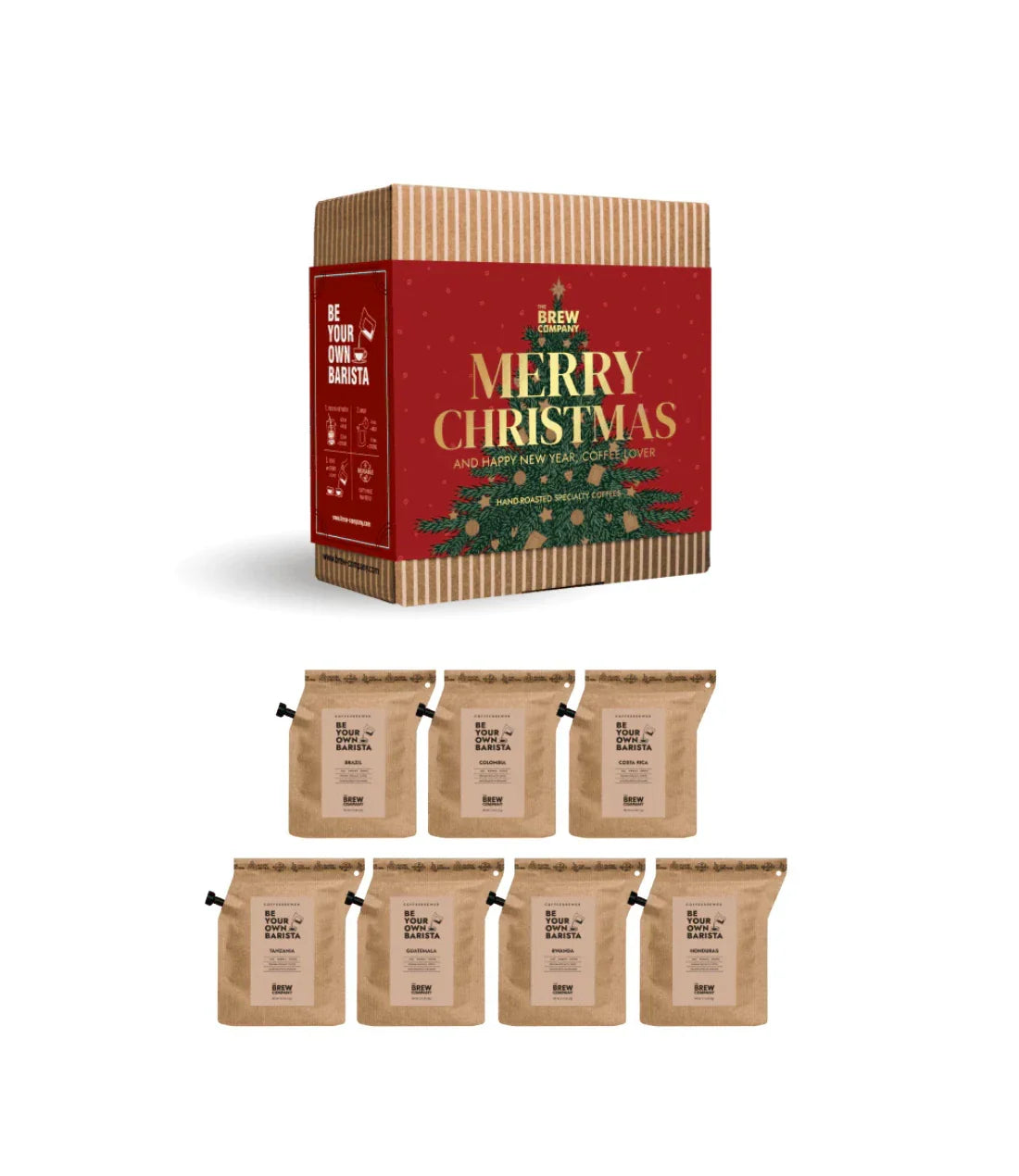 Premium Kalėdinis Kavos dovanų rinkinys Coffeebrewer Festive Red