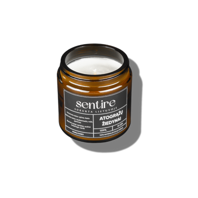 ATOGRĄŽŲ ŽIEDYNAI, 120 ml | Sojų vaško žvakė