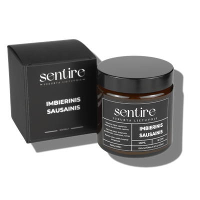 IMBIERINIS SAUSAINIS, 120 ml | Sojų vaško žvakė