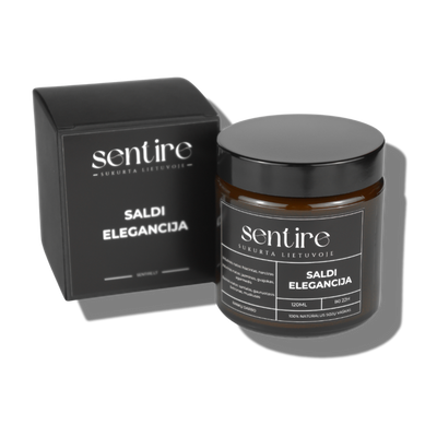 SALDI ELEGANCIJA, 120 ml | Sojų vaško žvakė
